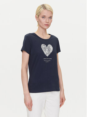 Mustang Mustang T-Shirt Alma 1016156 Dunkelblau Regular Fit
