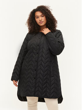 Zizzi Zizzi Bunda pro přechodné období M61127B Černá Regular Fit