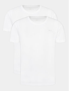 Gant Gant Marškinėlių komplektas C-Neck 2 Pack 900002008 Balta Regular Fit