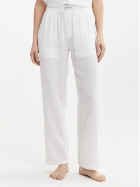 Calvin Klein Underwear Calvin Klein Underwear Pantaloni din material 000QS7140E Alb Relaxed Fit