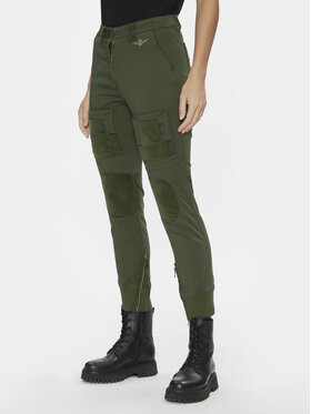Aeronautica Militare Aeronautica Militare Pantaloni di tessuto 232PA1567DCT3017 Verde Regular Fit
