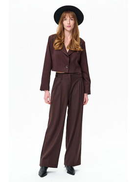 blue shadow blue shadow Spodnie damskie Offi Brązowy Regular Fit