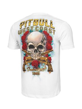PITBULL PITBULL T-Shirt Koszulka Santa Muerte XXL Biały Regular Fit