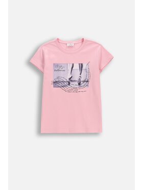 Coccodrillo Coccodrillo T-Shirt WC6143207VGA-007 Różowy Regular Fit