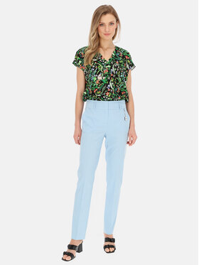 Potis & Verso Potis & Verso Spodnie materiałowe Inett Niebieski Slim Fit