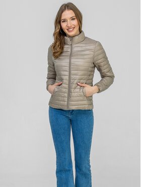 Perso Perso Prechodná bunda BLE260049F Béžová Regular Fit