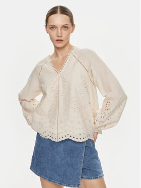 YAS YAS Blūze Luma 26032810 Écru Regular Fit