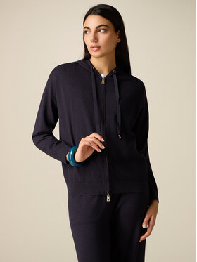 Oltre Oltre Sweter M041J005343N034 Niebieski Regular Fit
