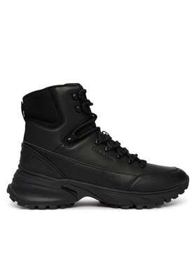 Calvin Klein Calvin Klein Туристически oбувки Hike Runner Mid Laceup Lth HM0HM02323 Черен