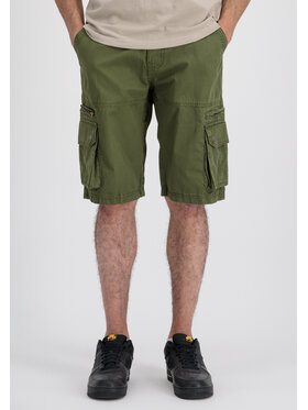 Alpha Industries Alpha Industries Szorty materiałowe AI.136250-142-34 Khaki Regular Fit