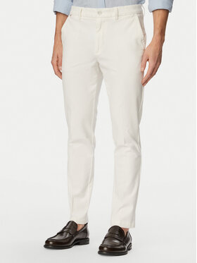 BOSS BOSS Chinos kelnes H-Kaiton1 50543312 Balta Slim Fit