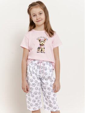 Taro Taro Piżama T3388-01 Różowy Basic Fit
