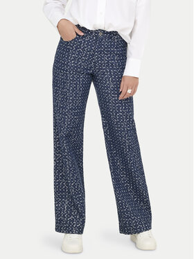 ONLY ONLY Spodnie materiałowe Evita 15362397 Granatowy Wide Leg