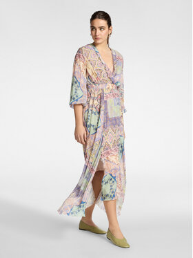 Elena Mirò Elena Mirò Sukienka wieczorowa 7081P000291N043 Fioletowy Regular Fit