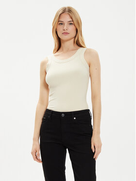 Calvin Klein Calvin Klein Felső K20K207190 Bézs Slim Fit