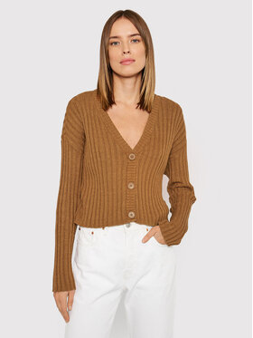 American Eagle American Eagle Pletena jopica 034-1340-9566 Rjava Regular Fit