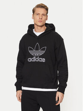 adidas adidas Felpa adicolor Outline Trefoil JP1079 Nero Loose Fit