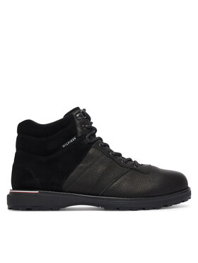 Tommy Hilfiger Tommy Hilfiger Ghete Corporate Outdoor Warm Lth Boot FM0FM05991 Negru