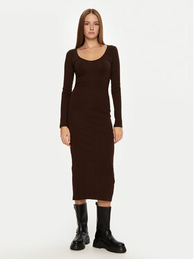 Brave Soul Brave Soul Φόρεμα καθημερινό LDRJ-624HOLLY Καφέ Regular Fit