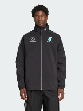 adidas adidas Kurtka przeciwdeszczowa MERCEDES - AMG PETRONAS FORMULA ONE TEAM Czarny Regular Fit