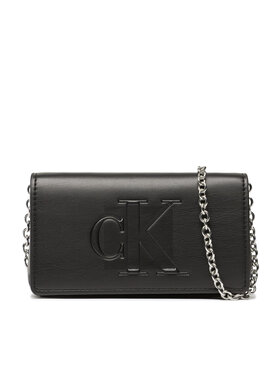 Calvin Klein Jeans Calvin Klein Jeans Τσάντα Sculpted Phone Crossbody Chain K60K609820 Μαύρο