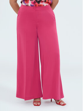 Fiorella Rubino Fiorella Rubino Pantaloni di tessuto P053T005381N019 Rosa Over Fit