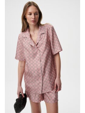 MARI PRETI MARI PRETI Bluzka MONOGRAM M Różowy Regular Fit