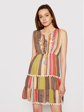 Iconique Iconique Sommerkleid Linda IC21 054 Bunt Regular Fit