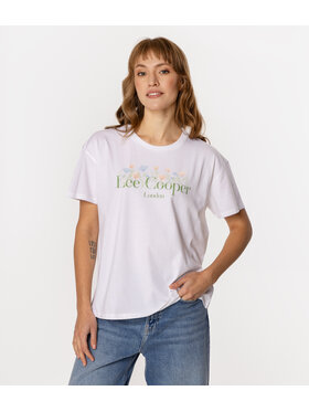 Lee Cooper Lee Cooper T-Shirt SPRING 1160 Biały Loose Fit
