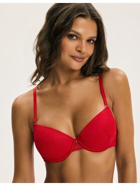 Esotiq Esotiq Biustonosz push-up 43986 Czerwony