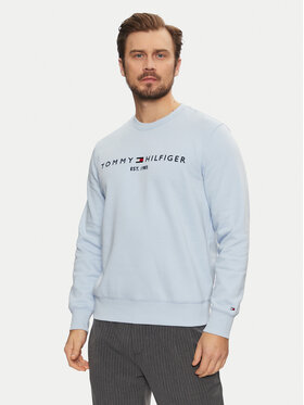 Tommy Hilfiger Tommy Hilfiger Bluză Logo MW0MW11596 Albastru celest Regular Fit