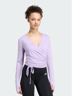adidas adidas Top 165764 Fioletowy Slim Fit