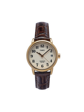Timex Timex Ročna ura Easy Reader T20071 Rjava