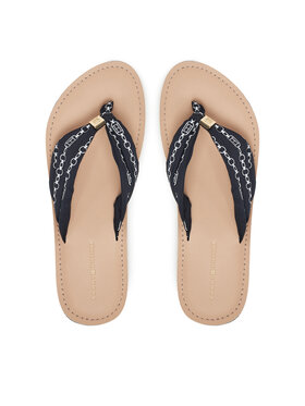 Tommy Hilfiger Tommy Hilfiger Japanke Th Chain Print Elevated Sandal FW0FW08519 Tamnoplava