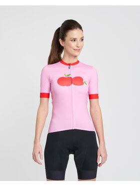 Rivanelle Rivanelle Koszulka rowerowa FRUIT ELITE Różowy Narrow Fit