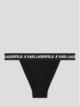 KARL LAGERFELD Braziljske Spodnje Hlačke Logo 225W2127 Črna