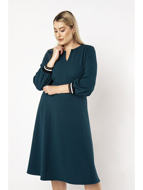 QUIOSQUE QUIOSQUE Každodenné šaty PUFFY DRESS Zelená Regular Fit