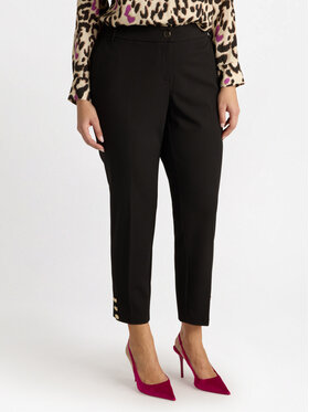 Fiorella Rubino Fiorella Rubino Pantaloni di tessuto P126L002048N033 Nero Slim Fit