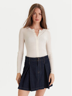 Lacoste Lacoste Kardigán AF4141 Ekru Slim Fit