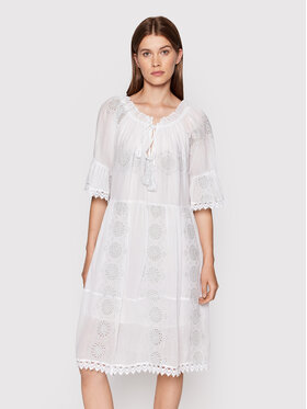 Iconique Iconique Rochie de vară Capri IC22 026 Alb Regular Fit
