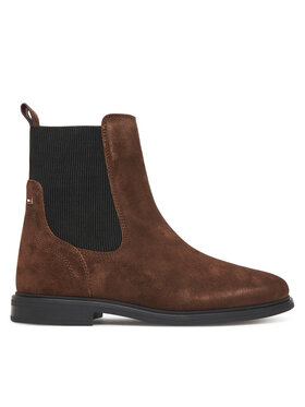 Tommy Hilfiger Tommy Hilfiger Chelsea cipele Flag Boot FW0FW08780 Smeđa