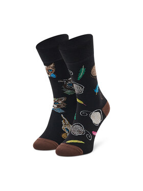 Todo Socks Todo Socks Дълги чорапи unisex Cat In A Bow Tie Черен