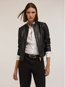 Motivi Motivi Kurtka z imitacji skóry R315Q000981N033 Czarny Regular Fit