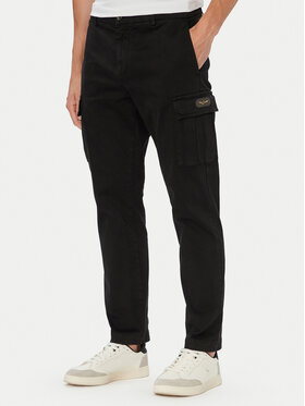 Aeronautica Militare Aeronautica Militare Pantaloni cargo 262PA1740UCT04381 Negru Regular Fit