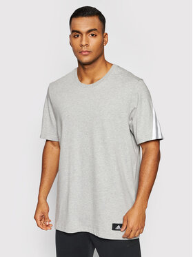 adidas adidas T-Shirt Future Icons 3-Stripes Tee HC524 Szary Regular Fit