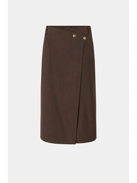 PINKO PINKO Spódnica midi Marzemino Gonna Brązowy Straight Fit