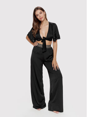 Dress Point Dress Point Spodnie materiałowe Sunset Trousers Czarny Wide Leg