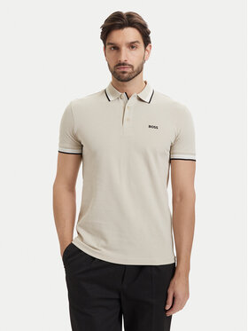 BOSS BOSS Tricou polo Paddy 50469055 Bej deschis Regular Fit