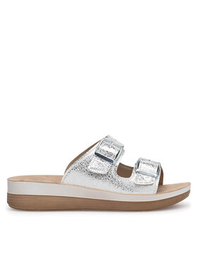 Inblu Inblu Klapki FT020400 Srebrny