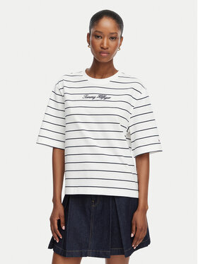 Tommy Hilfiger Tommy Hilfiger T-Shirt Classic WW0WW50948 Λευκό Relaxed Fit